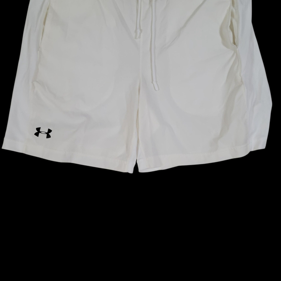 Under Armour Men's Athletic Shorts Beige Color Size Large Waist 36" Inseam 7" - Picture 5 of 6